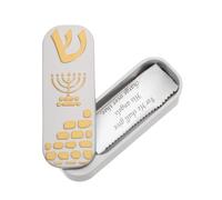 Yardenfun Mezuzah Case For Doorway Traditional Jewish Wall Decor Artistic Blessing Scroll Holder For Living Bedroom And Study