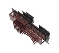 Yardenfun Miniature Arche Chinoise Décorative en Plastique Ornement de Jardin Ancienne Architecture avec Galerie Longue Statue de Kiosque pour Bonsaï Aquarium et Paysage Micro
