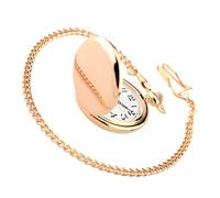 Yardenfun Montre Gousset Ancienne Montres Poche Montre Suspendue Rétro Montre Numérique Rétro Montre Gousset Chaine Vintage Montre Gousset Vintage avec Chaine Montre Vintage Or Rose Alliage