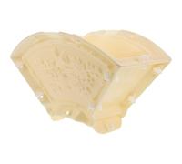 Yardenfun Moule en Béton Extérieur en Plastique Résistant aux Intempéries Moule à Ciment Décoratif D’Éventail Relief Floral et Oiseau pour Clôtures de Jardin Piliers et Panneaux Muraux