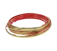 Yardenfun Moulure Murale Auto-adhésive Dorée pour Décoration Intérieure Bande Décorative Flexible pour Bordures Finition Murale et Dissimulation de Joints Adhésive et Résistante