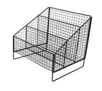 Yardenfun Organisateur à Compartiments pour Sachets de Thé et Sucre Rangement Élégant pour Cuisine et Bar à Café Support Multifonctionnel pour Capsules et Accessoires de Boissons Design Noir