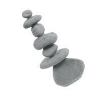 Yardenfun Ornement Pierre Décorative Jardin Japonais pour Aquarium et Micro Paysage Galets Naturels Réalistes pour Pot Terrarium Bassin et Maison Gris