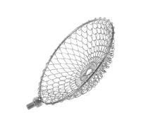 Yardenfun Panier à Œufs en Acier Inoxydable Grosse Tête Filetée pour Poulailler, Léger, Outil de Récolte des Œufs Pratique pour Poulaies et Granges