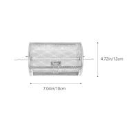 Yardenfun Panier Rotatif INOX pour Four Électrique Cage de Cuisson Grillée avec Porte Mobile Panier Grill Léger et Compact pour Noix Barbecue et Friture à Air