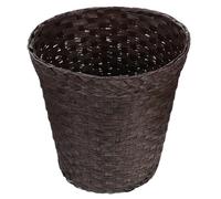 Yardenfun Papier Panier de Rangement Style Vintage, Tressé, pour Bureau | Structure Stable, Bords Arrondis Lisses, Look Décoratif, Usage Maison pour Petits Objets et Déchets