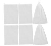 Yardenfun Paquet à Bottes Anti-poussière en Non-tissé Blanc, Lot de 6 Pièces, Pochette Rangement Chaussures Portable, Organisateur Bottes Court et Long, Cordon Coulissant, Usage Maison et Voyage