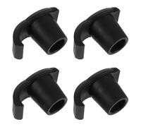 Yardenfun Patins Antidérapants pour Déambulateur 254 MM Noir 4 Pièces en Caoutchouc Accessoires de Remplacement pour Aides à la Mobilité Stabilité Vibrations pour Usage Extérieur et