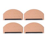 Yardenfun Peigne à Peluches en Bois Naturel Lot de 4 Rasoirs Anti-Bouloches pour Pulls et Tricots en Laine Outil Compact et Portable pour Éliminer Peluches et Bouloches sur Vêtements