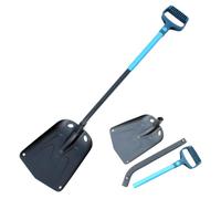 Yardenfun Pelle à Neige Grattoir Pliable pour Voiture avec Long Manche Aluminium pour Dégivrer Pare-Brise