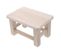 Yardenfun Petit Banc en Bois pour Adultes, Tabouret Polyvalent en Bois Beige Surface Lisse, comme Marchepied ou Selle de Plante Maison