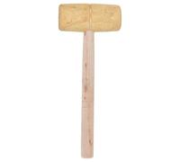 Yardenfun Petit Maillet en Bois Verni Ø45-50 MM Petit Marteau de Menuiserie Polyvalent pour Travail du Cuir Bois Outil à Main Compact pour Bricolage et Sculpture Maillet de Maroquinerie