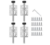 Yardenfun Pieds de Nivellement Réglables pour Meubles Lourds Acier Robuste Lot de 4 Set de Grandes Pièces Vis et Clé Allen Pieds Antidérapants pour Armoires et Tables sur Sols Inégaux
