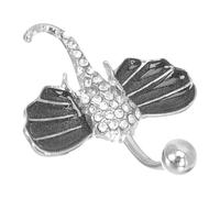 Yardenfun Piercing Au Nombril Motif Éléphant Anneaux Personnalisés Bijoux Femme Décoration Ventre Pendentif Inox Confortable Résistant Plage Soirée Sortie
