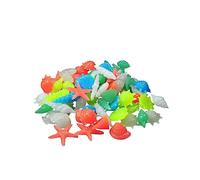 Yardenfun Pierre Décorative Lumineuse pour Aquarium Cailloux Lumineux pour Jardin et Bassin Décor Compact et Sûr Couleur Aléatoire Ornement pour Tortue et Poissons Eau Couleur Aléatoire