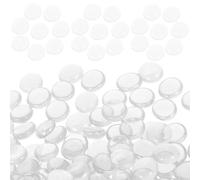 Yardenfun Pierres de Verre Transparentes pour Décoration de Cheminée et Aquarium Galets Anti-feu Durables Billes de Verre Polies pour Foyer Brasero et Aménagement Paysager Aquatique