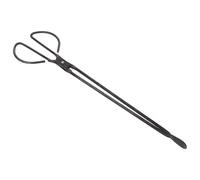 Yardenfun Pince à Bois Acier avec Tête Plate Robuste pour Cheminée Ramassage Bûches Charbon Briquettes et Déchets Outil Extérieur Camping et Poêle Bois