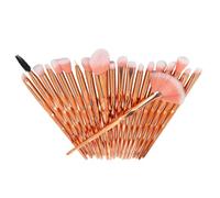 Yardenfun Pinceaux de Maquillage en Fibres Synthétiques Douces et Confortables Ensemble de 20 Licorne Transparents pour Anniversaire et Mariage