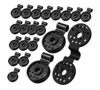 Yardenfun Pinces pour Toile D’ombrage 50 Pièces Jardin Et Serrage Clips Ronds à Verrouillage Instantané Résistantes Aux Intempéries Fixation Solide Et Légère