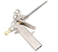 Yardenfun Pistolet à Mousse Polyuréthane en Alliage D’Aluminium Distributeur de Colle de Construction Outil Manuel de Calfeutrage Lanceur de Colle à Calfeutrer Argenté 1 Pièce Usage