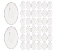 Yardenfun Plaquettes de Nez en Silicone Transparentes pour Soleil 100 Paires Antidérapantes Souples Coussinets Confortables Rechange pour Pont de Lunettes Adaptées Usage Quotidien