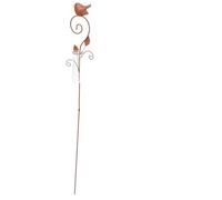 Yardenfun Pluviomètre Précis avec Piquet en Fer pour Jardin Pelouse, Mesure Pluie Décorative Extérieure, Capacité 100 ML, Résistant aux Intempéries, pour Jardin et Pelouse