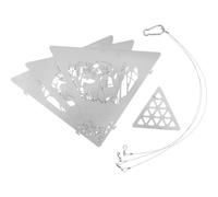 Yardenfun Poêle Suspendue Acier Inoxydable pour Camping Foyer Extérieur Résistant Corrosion Support Polyvalent pour Barbecue et Feu de Camp