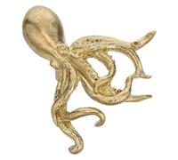 Yardenfun Poignée de Tiroir en Laiton Brut Forme Pieuvre Nautique Bouton de Meuble Décoratif Original Cuisine, Salle de Bain ou Chambre à Thème Plage Accessoire Mobilier Unique et Artisanal