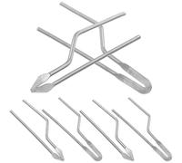 Yardenfun Pointes de Stylo Pyrograveur Distribution Uniforme Chaleur Ensemble de 6 en Fer Argenté pour Pyrogravure sur Bois et Travaux de Cuir