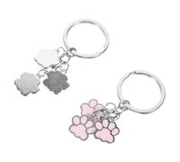 Yardenfun Porte-Clés En Métal 2 PièCes Griffes De Chien Mignon Accessoire Pour Femmes DéCoration CréAtive Pour CléS Et TéLéPhone Portable