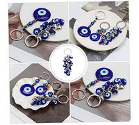 Yardenfun Porte Clés Œil Bleu avec Pendentif Démon Ornement Suspendu et Accessoire de Sac Décoratif Porte Clef et Protection