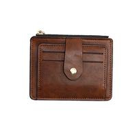 Yardenfun Portefeuille Tendance pour Femme - Porte-Monnaie en Cuir Synthétique avec Fermeture Éclair Fentes pour Cartes Multiples Porte-Cartes pour Bureau Fêtes Usage Quotidien Anniversaire