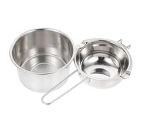 Yardenfun Pot à Fondre Poignée Ergonomique Le Fromage en Acier Inoxydable Set de Casserole Compact pour Cuisson en Extérieur et Randonnée