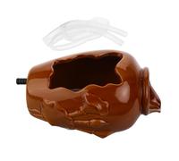 Yardenfun Pot Céramique Fontaine Eau Décorative avec Cascade Circulante pour Jardin et Aquarium Système de Circulation pour Détente et Ambiance Naturelle