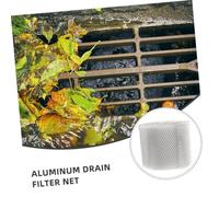 Yardenfun Protection Gouttière Aluminium Maille Blocage Facile à Installer Pare Gouttière pour Éviter et Débris Gestion Eau de Pluie