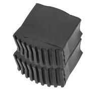 Yardenfun Protection pour Pieds d'Échelle 2 Pièces - Patins en Caoutchouc Antidérapants 55X25 Mm pour Escabeaux Isolation Phonique Résistance au Glissement Usage Intérieur