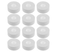 Yardenfun Protège-col de Chemise Auto-adhésif 2,5 Cm X 5 M, 12 Rouleaux Blancs Absorbant la Transpiration, Doublures Invisibles Anti-transpiration pour Col, Manches et Chapeaux, Usage