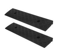 Yardenfun Rampe de Seuil en Caoutchouc Noir 3 Cm, Lot de 2 Rampes D'accès Robustes pour Voiture et Fauteuil Roulant, Antidérapantes et Résistantes aux Intempéries, Adaptées au Levage