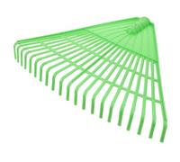 Yardenfun Râteau à Feuilles De Jardin Robuste 21 Dents Vert pour Désherbage Extérieur, Petit Râteau De Jardin en Plastique PP pour Ramassage Feuilles Mortes Et Sol Ameubli