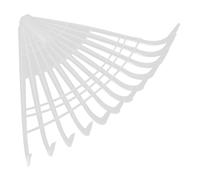 Yardenfun Râteau de Jardin Plastique Portable avec Dents Souples Large Zone de Travail pour Nettoyage de Pelouse Outil Polyvalent pour Jardinage et Agriculture