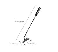 Yardenfun Râteau Désherbeur Ergonomique Acier Inoxydable Dents Outil Manuel pour Jardinage Élimination Précise des Mauvaises Entre Dalles Manche Galvanisé Antidérapant