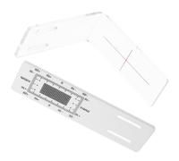 Yardenfun Règle de Mesure des Fissures en Acrylique L 30 Cm Outil Portable pour Évaluation Précise des Fissures Murales Règle pour Mesurer Outil de Suivi Solide