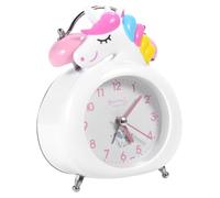 Yardenfun Réveil Licorne Garçon Fille sans Pile Silencieux avec Veilleuse de Bureau Alarme Claire et Design Cartoon pour Garçon Fille