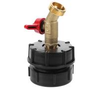 Yardenfun Robinet IBC en Laiton S60X6 Filetage Fin 60 Fils Adaptateur pour Réservoir d'eau IBC 275-330 Gallons Raccord Étanche pour Fûts D’Une Tonne Connecteur pour Tuyau D’Arrosage