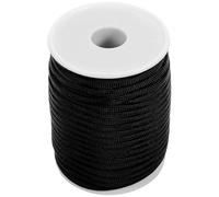 Yardenfun Rouleau de Corde Télescopique Noire 31 M en Paracorde 9 Brins Corde D’Extension Résistante pour Échelle Extensible Accessoire de Remplacement Solide pour Échelle D’Extérieur et