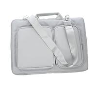 Yardenfun Sacoche Ordinateur Portable Argenté Capacité Double Protection Choc et Polyvalente pour Bureau et École