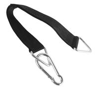 Yardenfun Sangle Suspendre Noire 50 Cm pour Balançoire Extérieure Et Hamac, Crochet Large Résistant, Système De Poulies De Gym Sécurisé, Câble Poulie Corde Polyvalent pour Fitness en Plein Air