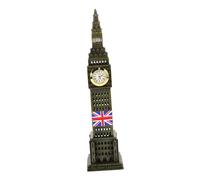Yardenfun Sculpture Grand Horloge Londres Vintage Décoration Maison Statue de Collection Ornement de Bureau Détails Architecturaux Souvenirs Uni Modèle Décoratif 15 CM