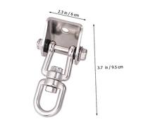 Yardenfun Set de Crochet Pivotant Acier Inoxydable pour Hamac et Chaise Suspendue Fixation Résistante et Rotation Accessoire Mural et Plafond pour Balançoire et de Frappe