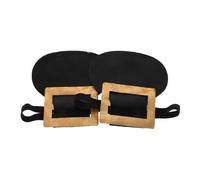 Yardenfun Shoe Buckles For Men's Historical Costume Footwear Fabric Covers Inspired By Lawyer Attire Easy To Use Pair Of Elegant Costume Accessories